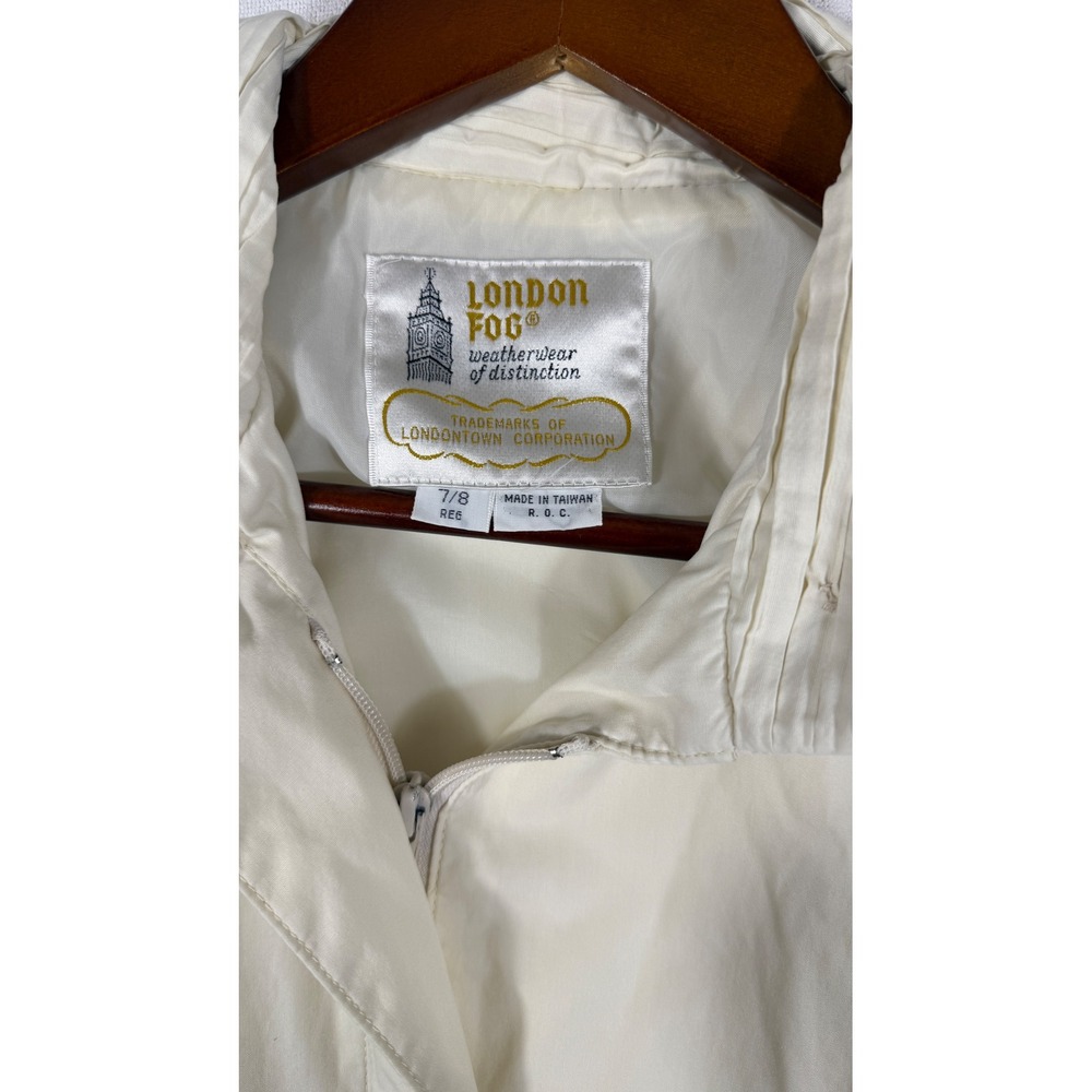 London Fog Vintage Bomber Jacket Lightweight Windbreaker Minimalist Retro 80s - Picture 3 of 6